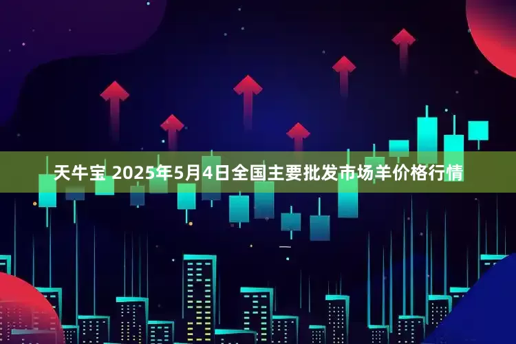 天牛宝 2025年5月4日全国主要批发市场羊价格行情