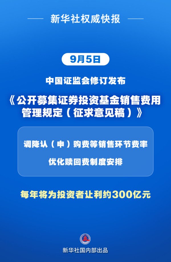 倍操盘 新华社权威快报丨调降销售环节费率！公募基金费率改革顺利收官
